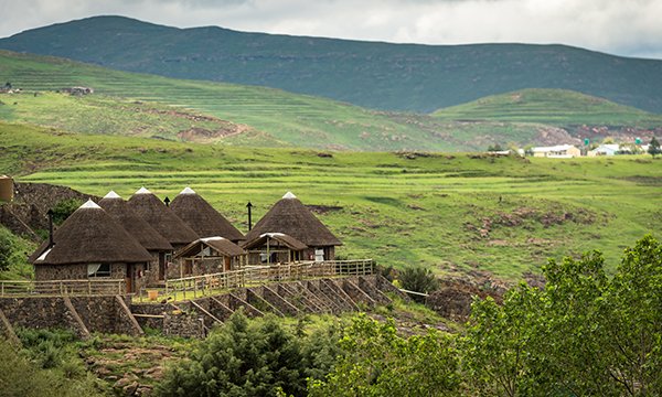 Semonkong Lodge, above the river
