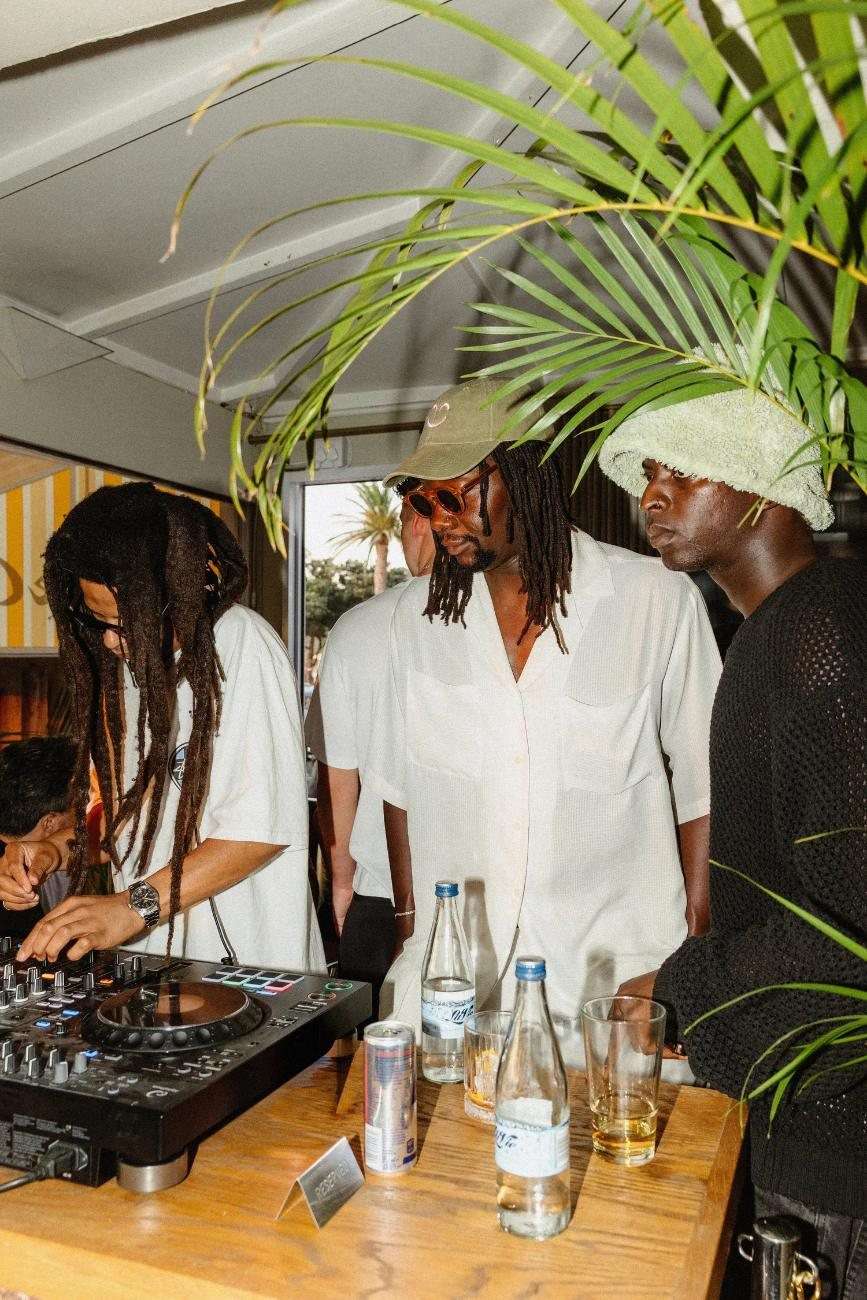 A DJ playing at Café Caprice