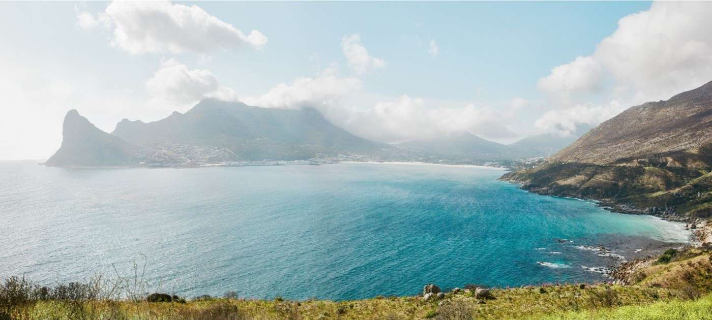 Hout Bay and the Sentinel from the lookout on Chapman's Peak