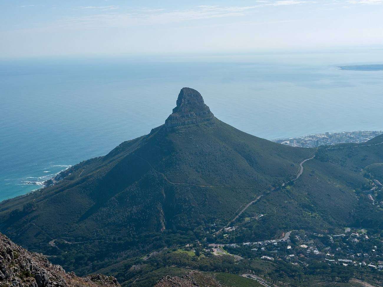 Lion's Head seen from the summit of Table Mountain